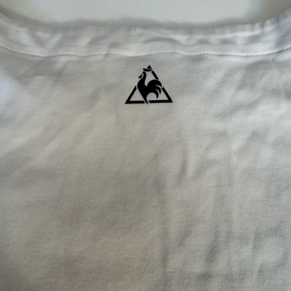 Le Coq Sportif  cropped shirt woman’s large - Picture 8 of 10